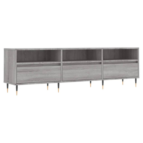Mueble para TV madera contrachapada gris Sonoma 150x30x44.5 cm M 2