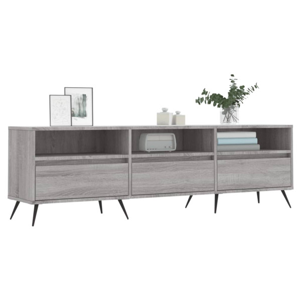 Mueble para TV madera contrachapada gris Sonoma 150x30x44.5 cm M 3