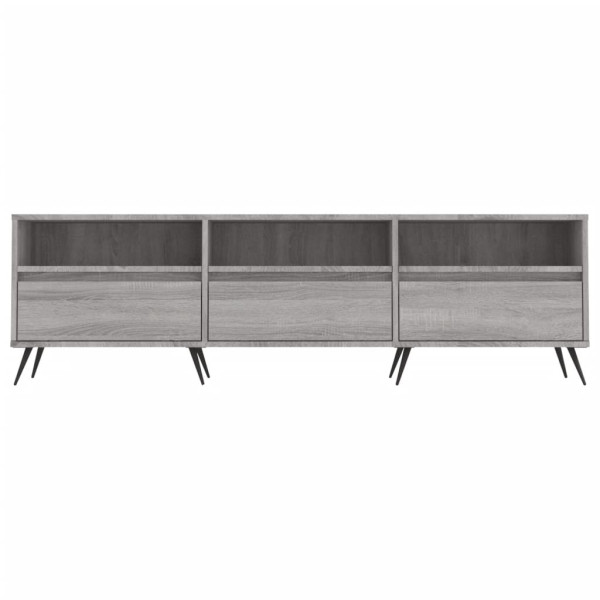Mueble para TV madera contrachapada gris Sonoma 150x30x44.5 cm M 5