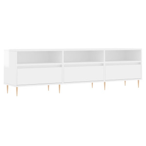Móvel p/ TV 150x30x44.5 cm derivados madeira branco brilhante H