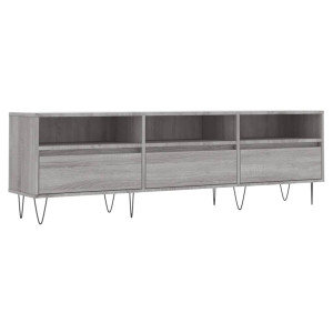 Mueble para TV madera contrachapada gris Sonoma 150x30x44.5 cm H