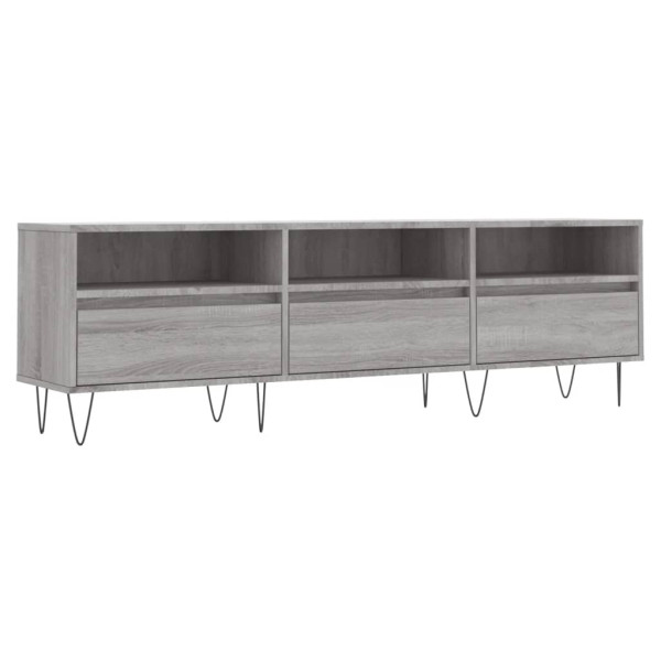 Mueble para TV madera contrachapada gris Sonoma 150x30x44.5 cm M 2