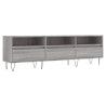 Mueble para TV madera contrachapada gris Sonoma 150x30x44.5 cm 2