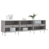 Mueble para TV madera contrachapada gris Sonoma 150x30x44.5 cm 4