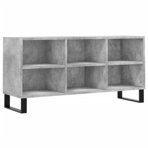 Mueble de TV madera de ingeniería gris hormigón 103.5x30x50 cm H