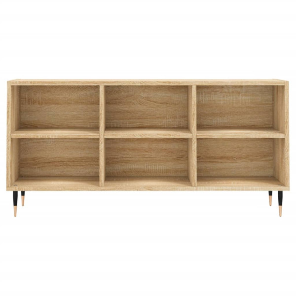 Mueble de TV madera de ingeniería roble Sonoma 103.5x30x50 cm M 4