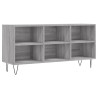 Mueble de TV madera de ingeniería gris Sonoma 103.5x30x50 cm 2