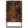 Mueble de TV madera de ingeniería roble ahumado 103.5x30x50 cm 5