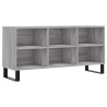 Mueble de TV madera de ingeniería gris Sonoma 103.5x30x50 cm 2