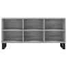 Mueble de TV madera de ingeniería gris Sonoma 103.5x30x50 cm 4