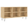 Mueble de TV madera de ingeniería roble Sonoma 103.5x30x50 cm 2