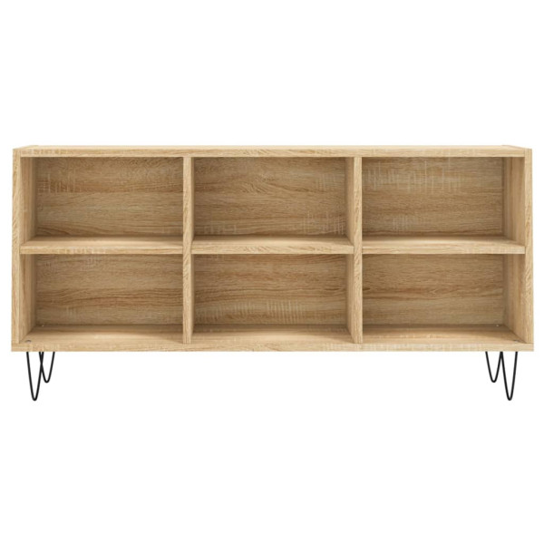 Mueble de TV madera de ingeniería roble Sonoma 103.5x30x50 cm M 4