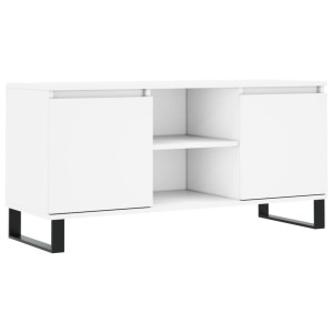 Mueble de TV madera de ingeniería blanco 104x35x50 cm H