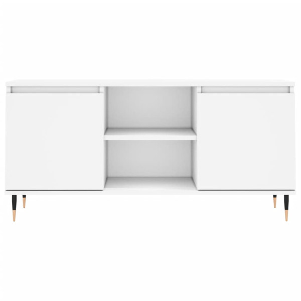 Mueble de TV madera de ingeniería blanco 104x35x50 cm M 5