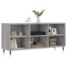 Mueble de TV madera de ingeniería gris Sonoma 103.5x30x50 cm 3
