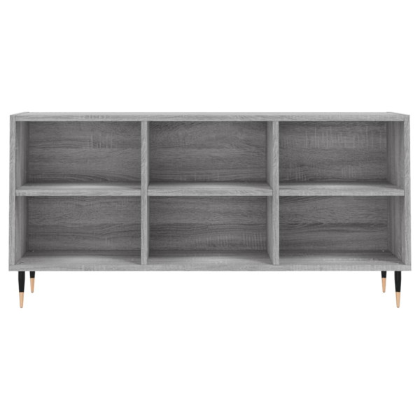 Mueble de TV madera de ingeniería gris Sonoma 103.5x30x50 cm M 4