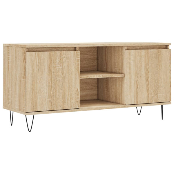 Mueble de TV madera de ingeniería roble Sonoma 104x35x50 cm M 2