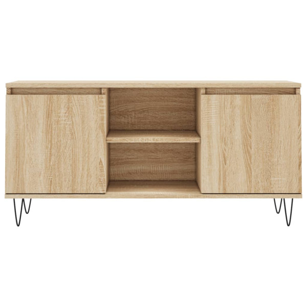 Mueble de TV madera de ingeniería roble Sonoma 104x35x50 cm M 5