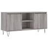 Mueble de TV madera de ingeniería gris Sonoma 104x35x50 cm 2