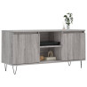 Mueble de TV madera de ingeniería gris Sonoma 104x35x50 cm 3
