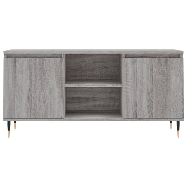 Mueble de TV madera de ingeniería gris Sonoma 104x35x50 cm M 5