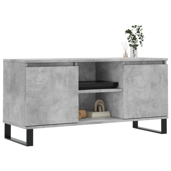 Móveis de TV madeira de engenharia cinza concreto 104x35x50 cm M 3