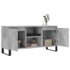 Mueble de TV madera de ingeniería gris hormigón 104x35x50 cm 4