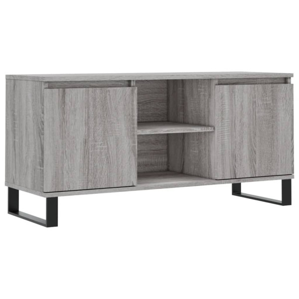 Mueble de TV madera de ingeniería gris Sonoma 104x35x50 cm M 2