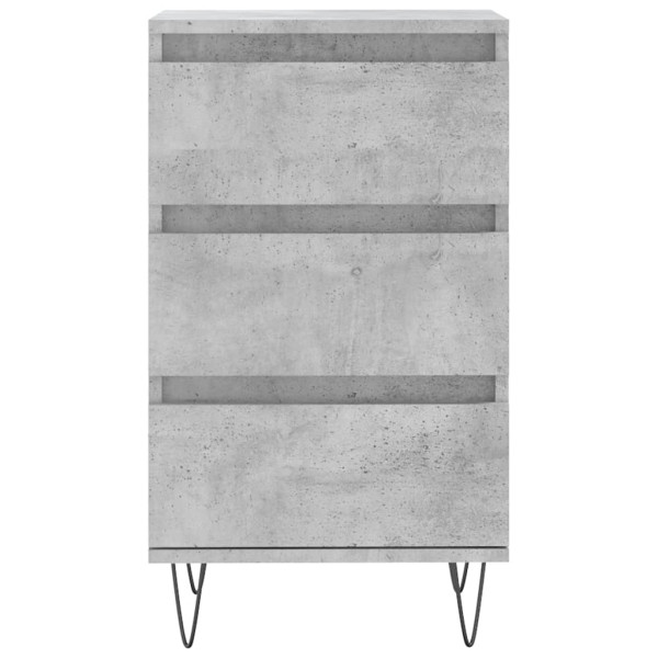 Aparador madera de ingeniería gris hormigón 40x35x70 cm M 5