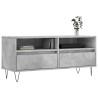 Mueble de TV madera contrachapada gris hormigón 100x34.5x44.5cm 3