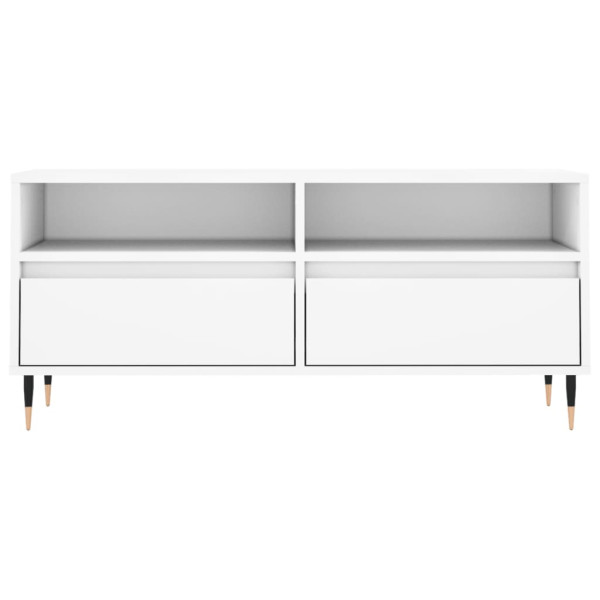 Mueble para TV madera contrachapada blanco 100x34.5x44.5 cm M 5
