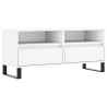 Mueble para TV madera contrachapada blanco 100x34.5x44.5 cm 2