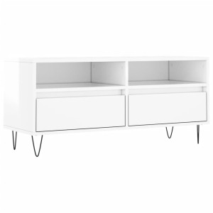 Móvel p/ TV 100x34.5x44.5 cm derivados madeira branco brilhante H