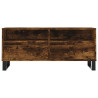 Mueble de TV madera contrachapada roble ahumado 100x34.5x44.5cm 5