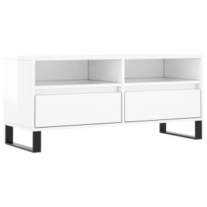 Móvel p/ TV 100x34.5x44.5 cm derivados madeira branco brilhante H