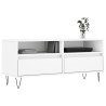Mueble para TV madera contrachapada blanco 100x34.5x44.5 cm 3