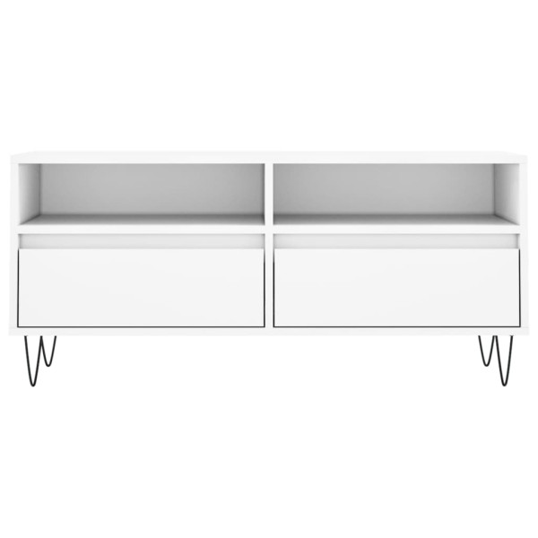 Mueble para TV madera contrachapada blanco 100x34.5x44.5 cm M 5