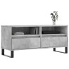 Mueble de TV madera contrachapada gris hormigón 100x34.5x44.5cm 3
