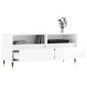 Móvel p/ TV 100x34.5x44.5 cm derivados madeira branco brilhante 4