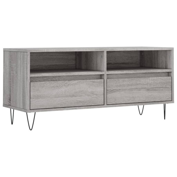 Móvel de TV 100x34.5x44.5 cm derivados madeira cinzento sonoma M 2