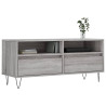 Mueble de TV madera contrachapada gris Sonoma 100x34.5x44.5 cm 3