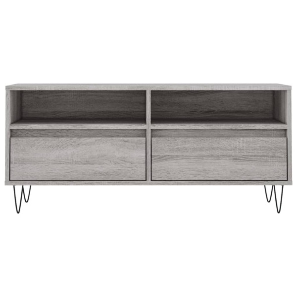 Móvel de TV 100x34.5x44.5 cm derivados madeira cinzento sonoma M 5