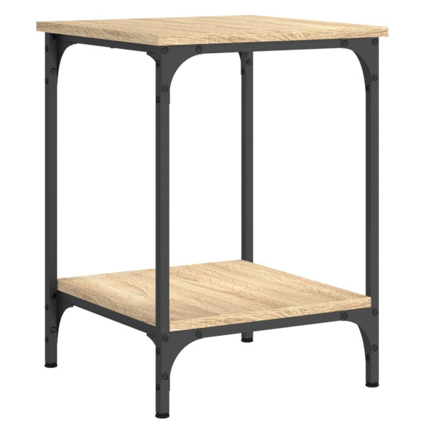 Mesa de centro madera de ingeniería roble Sonoma 40x40x55 cm M 5