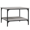 Mesa de centro madera de ingeniería gris Sonoma 55x55x40 cm 2