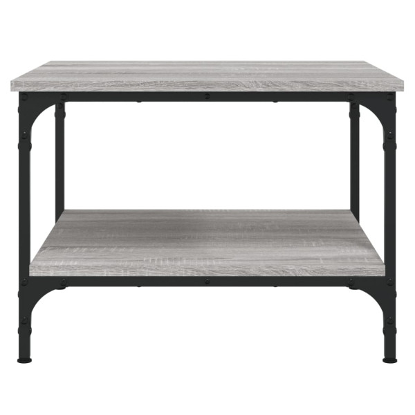 Mesa de centro madera de ingeniería gris Sonoma 55x55x40 cm M 4