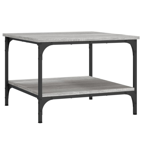 Mesa de centro madera de ingeniería gris Sonoma 55x55x40 cm M 5
