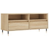 Mueble de TV madera contrachapada roble Sonoma 100x34.5x44.5 cm 2