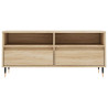 Mueble de TV madera contrachapada roble Sonoma 100x34.5x44.5 cm 5