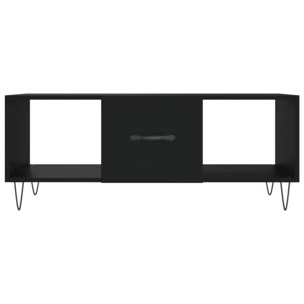 Mesa de centro madera contrachapada negro 102x50x40 cm M 5