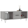 Mesa de centro madera contrachapada gris Sonoma 102x50x40 cm 3